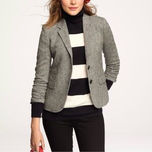 J.Crew Wool and Silk Gray School Boy Blazer Size 6